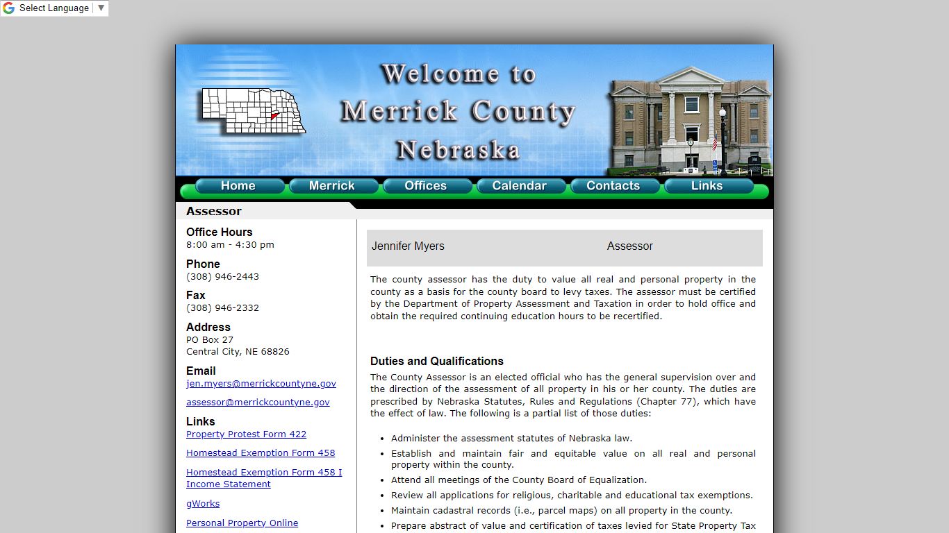 Merrick County Assessor